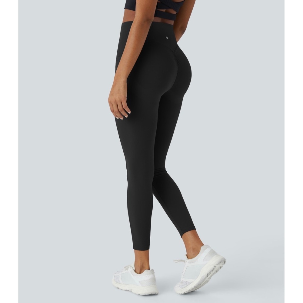 Halara UltraSculpt High Waisted Scrunch Butt Pocket Training Leggings Black L